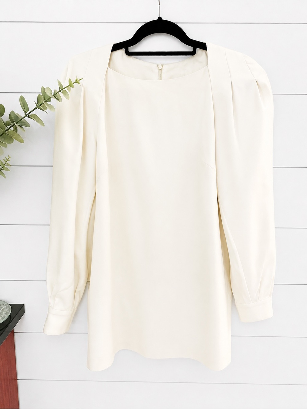 Trina Turk Ivory Square Neck Mini Dress | Size 6 - Picture 2 of 11